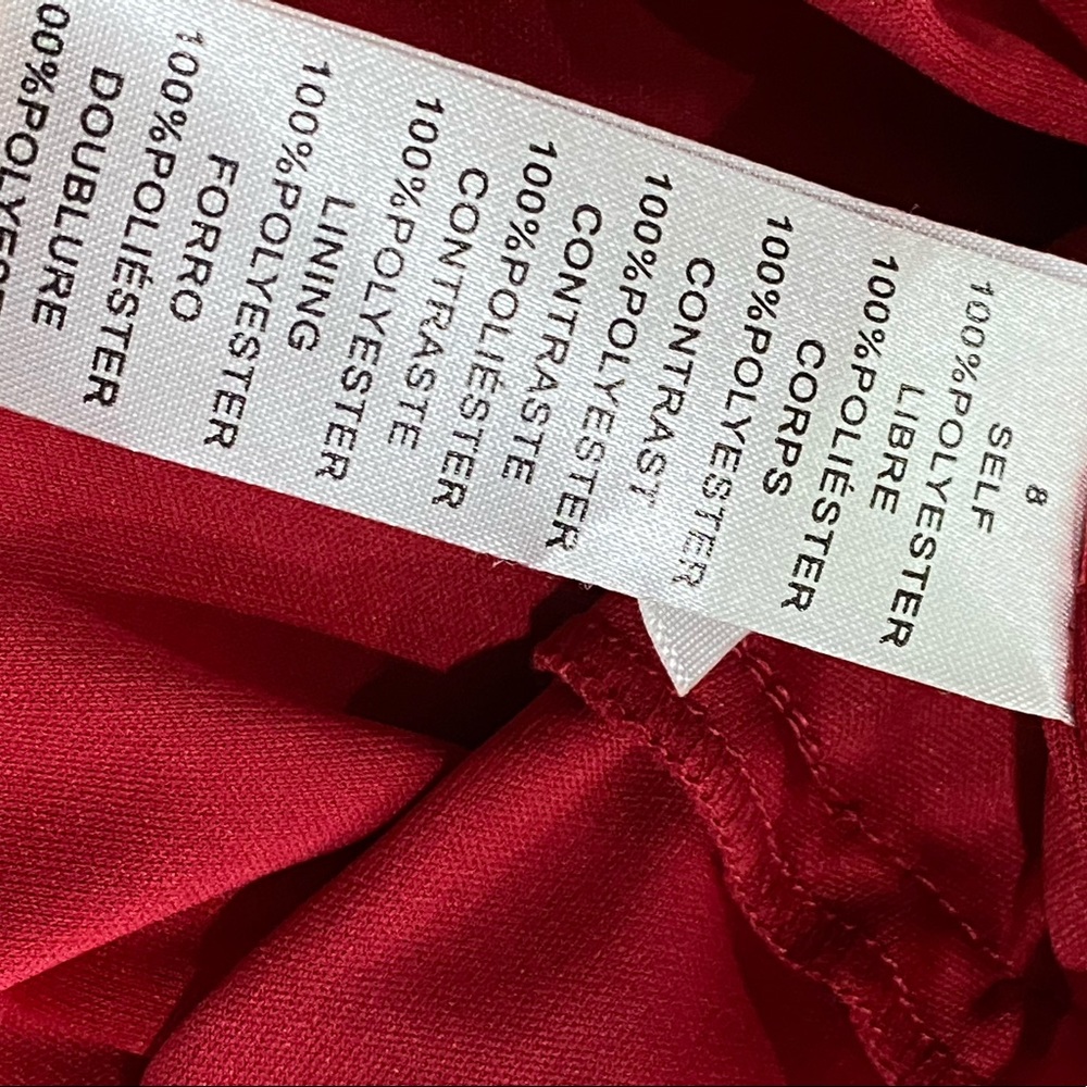Jessica Simpson Pleated Ruffle Dress Size 8 - Picture 6 of 6